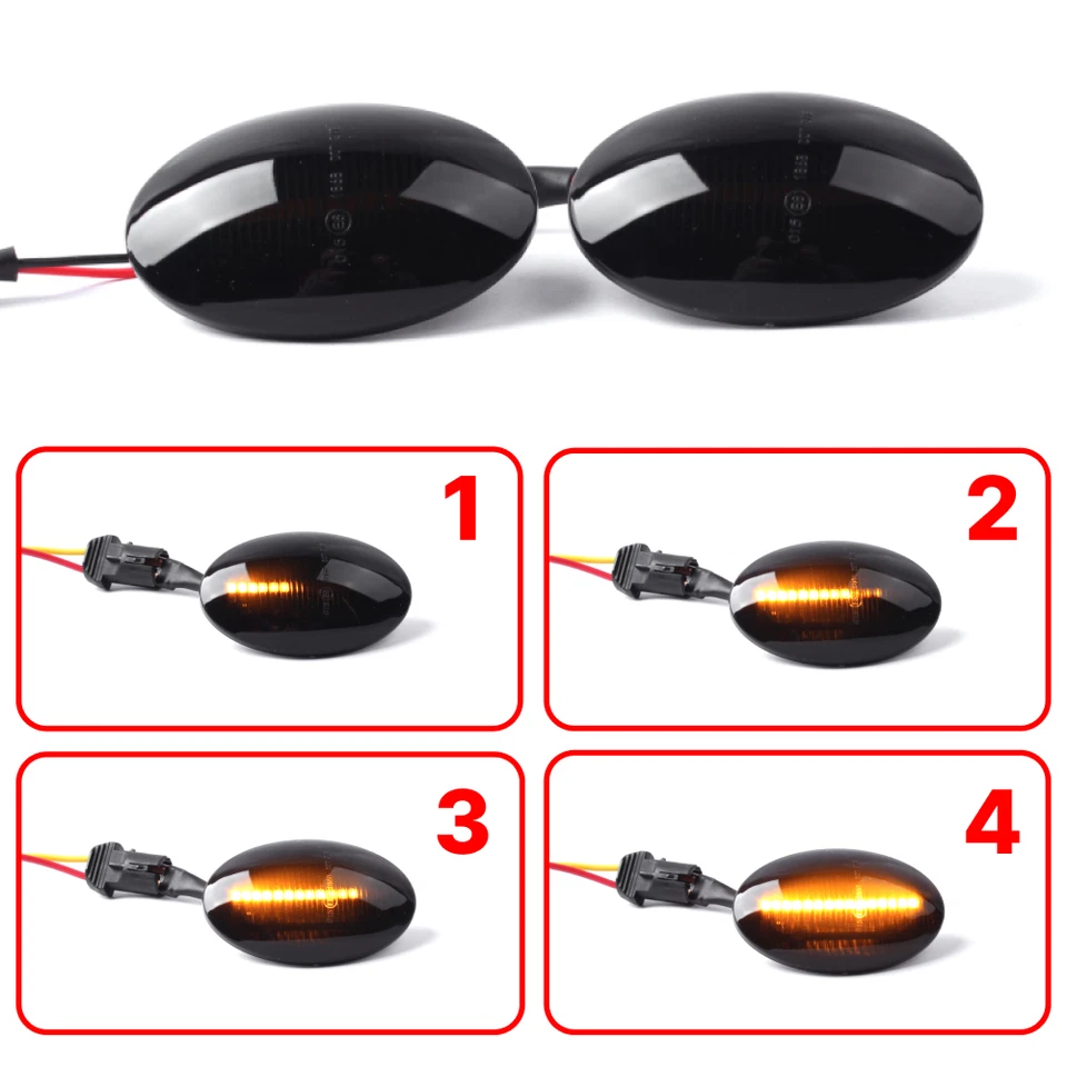 Intermitente lateral intermitente negro para Opel Astra F Corsa B/C Meriva A Tigra A Sintra - Imagen 2 de 4