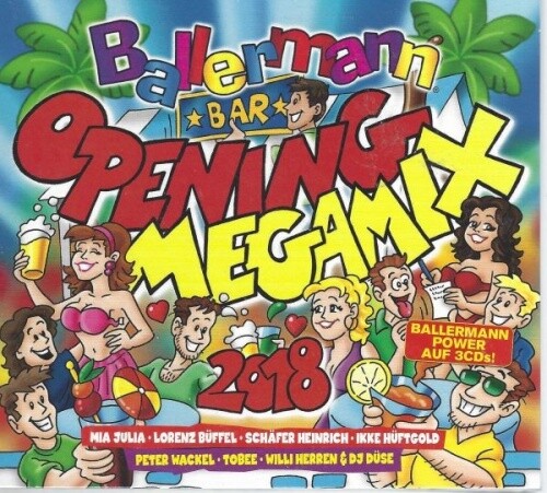 Ballermann Opening Megamix 2018 - Various - Digipack - 3 Cd - Neu / Ovp-image