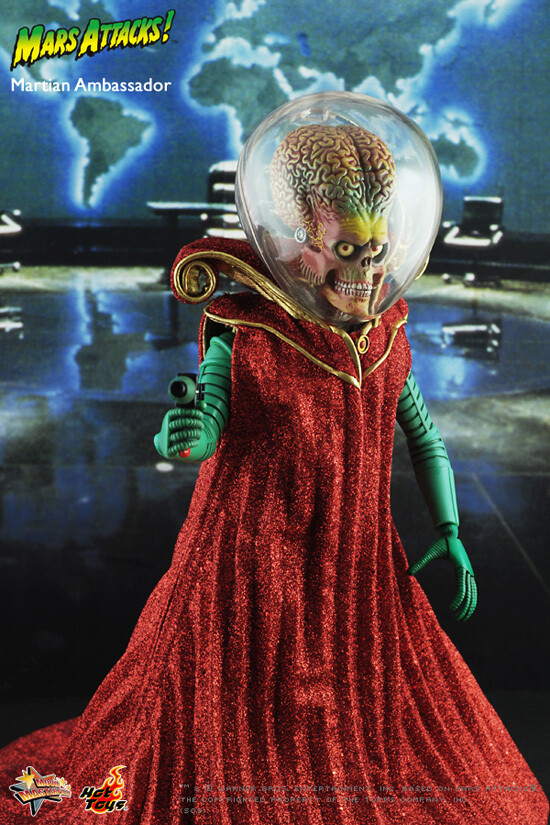 Hot Toys Mars Attacks Martian Soldier 1 6 Figure for sale