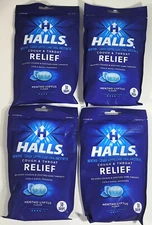HALLS Relief Mentho-Lyptus Cough Drops, Economy Pack, 120 Drops FREE SHIPPING