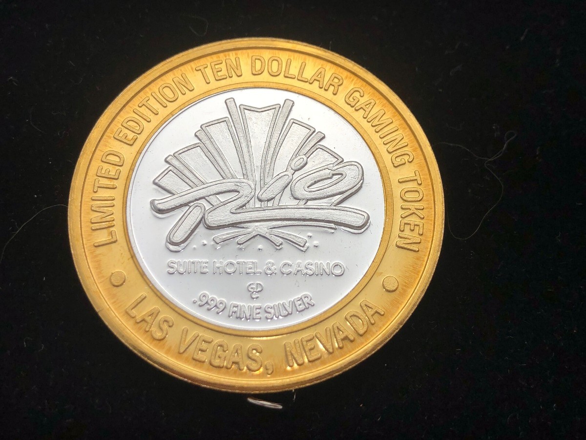 RIO Las Vegas $10 TEN Dollar Gaming Token .999 Fine Silver