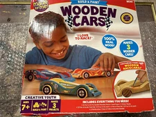 Made by Me 21136A Build Paint Your Own Wooden Cars - 3 Pieces