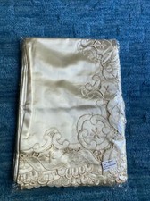 Champagne Colored Tablecloth 70  x144  NEW