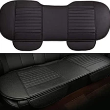 Car Back Seat Cover Breathable PU Leather Rear Seat Cushion Protector Universal