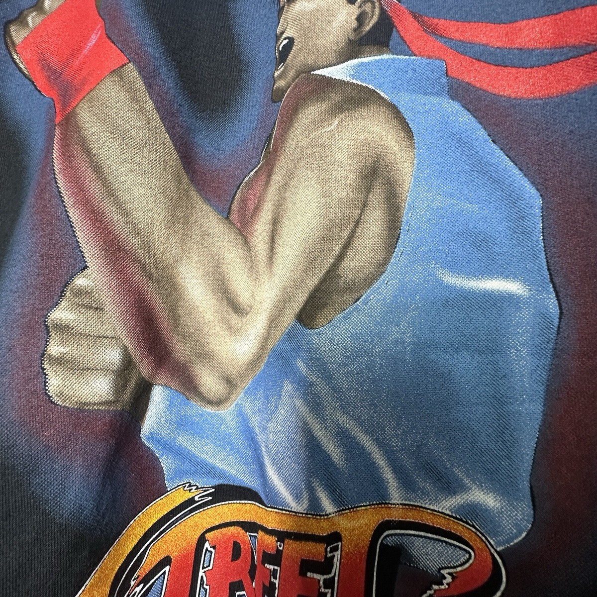 Vintage Video Game T Shirt 1990 Sega Street Fighter 2 Promo Very