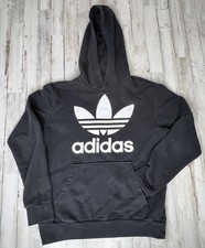 Adidas Black Hoodie Sweatshirt Logo Youth Size L 13/14 Years 
