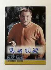 STAR TREK TOS 40th SERIES 2 BIFF ELLIOT AS SCHMITTER AUTOGRAPH CARD A175 AUTO