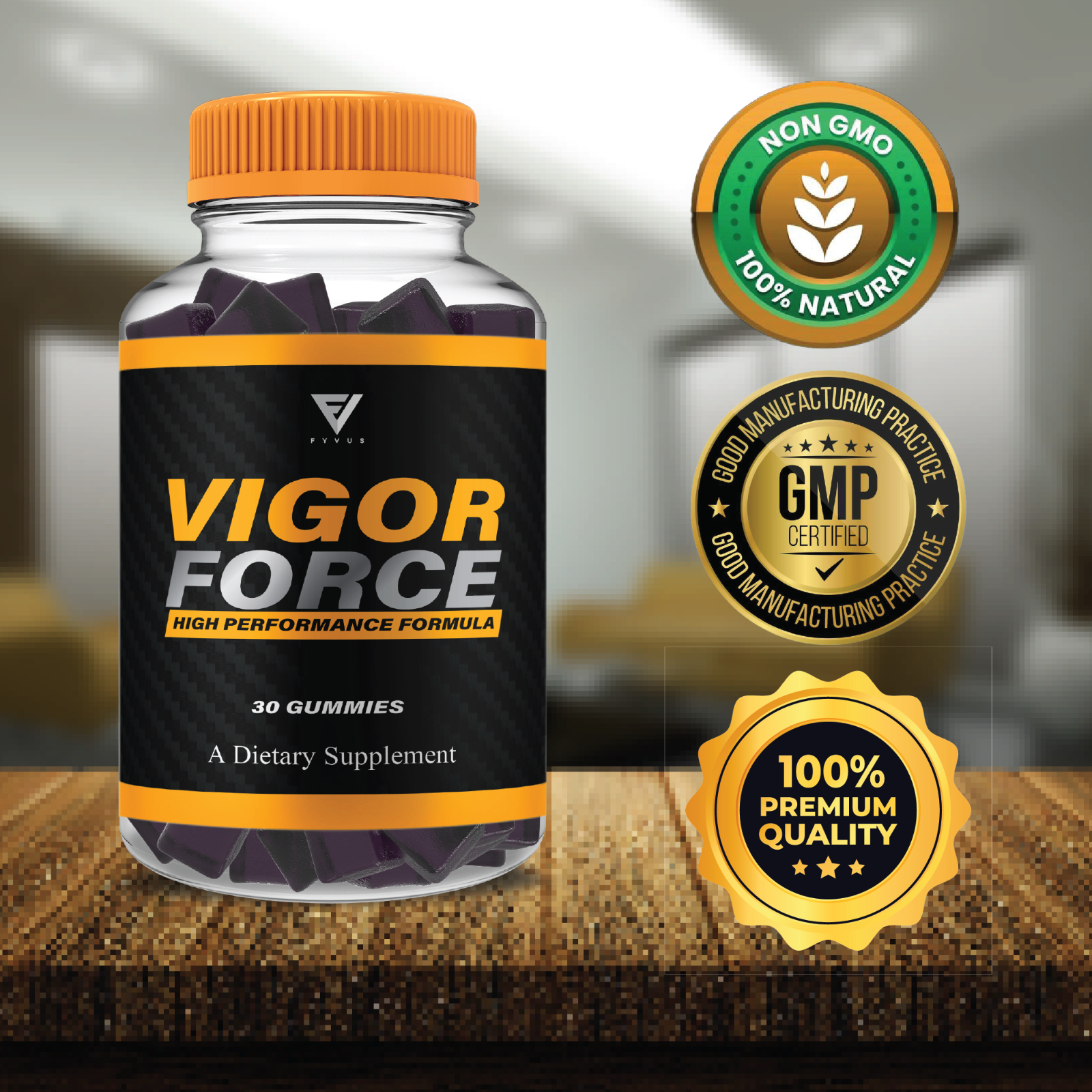 Vigor Force (2 Pack) Vigor Force Gummies, VigorForce Maximum Performance (2 Month ...