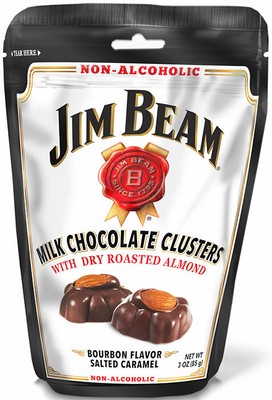 Jim Beam, Milk chocolate clusters with Dry roasted almonds, Bourbon salted caramel (013413501002)