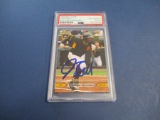 Josh Bell Bradenton Marauders Autographed Signed 2014 minor league Card PSA