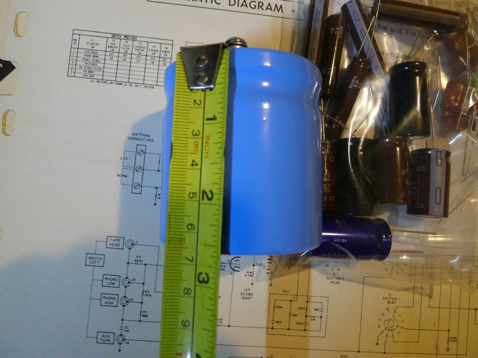 McIntosh MC250 reconstruir restauración filtro repuesto condensador kit actualización 54 piezas Foto 3 de 4