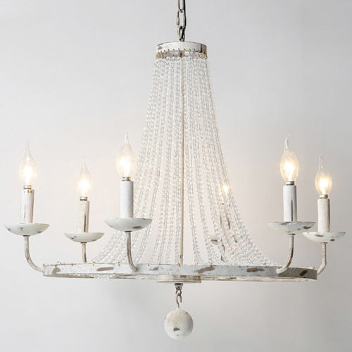 Crystal Bead Large Candelabra Chandelier Dining Room Restaurants