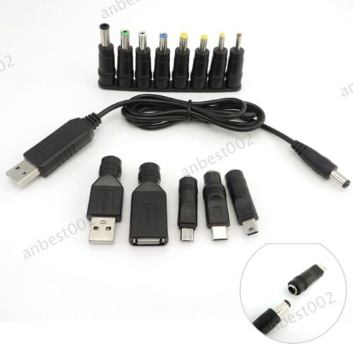 USB 5V to DC 9V 12V Micro USB Mini 5pin Type C male Power Boost Step UP Module - Afbeelding 1 van 15