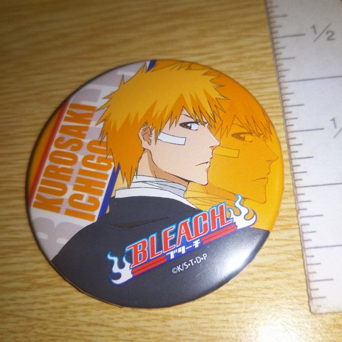 Insignia de lata de anime Bleach Jump A70512 Ichigo Kurosaki - Imagen 2 de 3