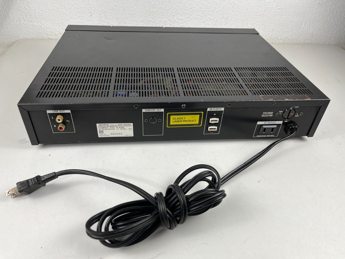 Vintage Sony CDP-302 ES Linear Converter system CD player 1984