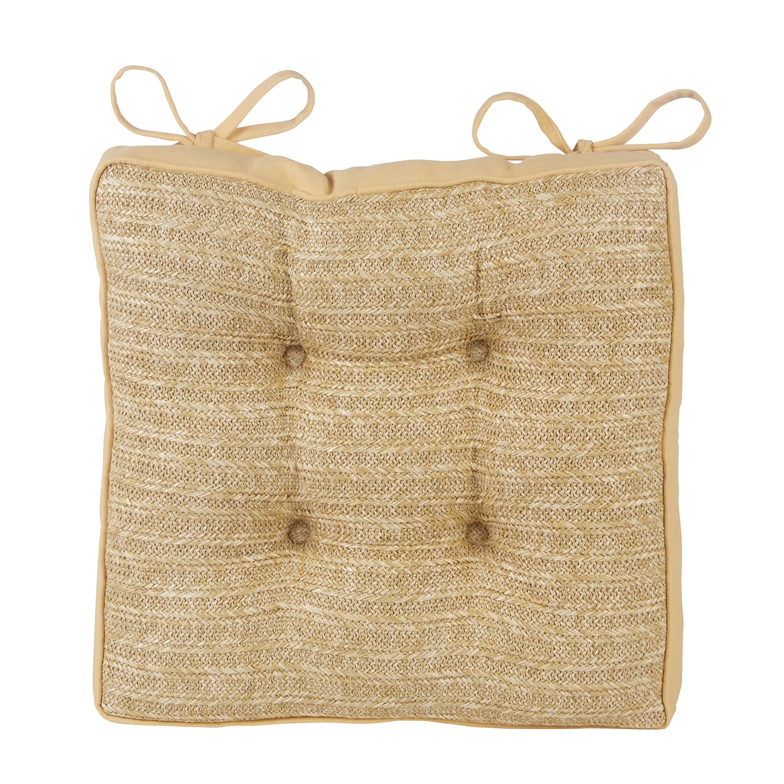 Raffia Patio Chair Water Resistant Seat and Seatback Cushions 2 Piece