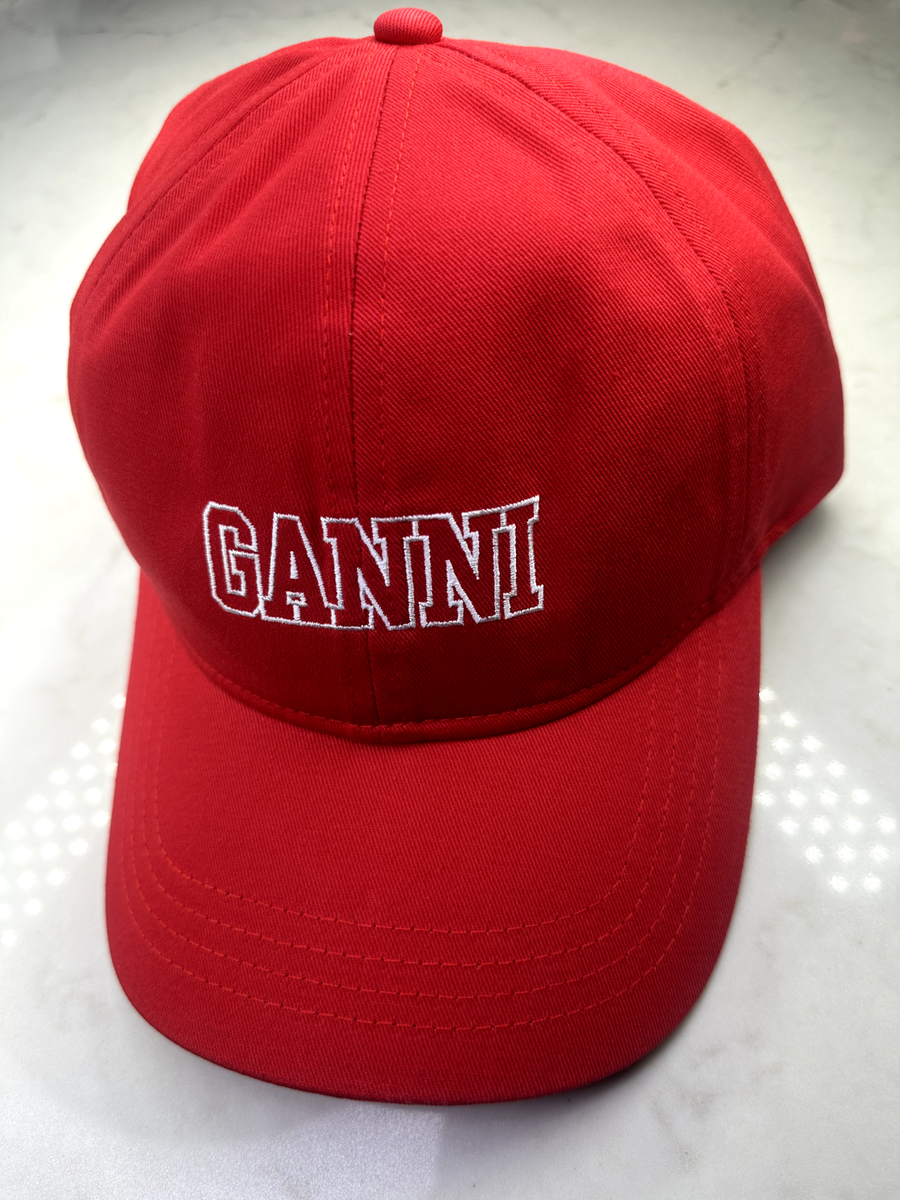 Ganni Baseball Cap With Logo Embroidery Hat | eBay