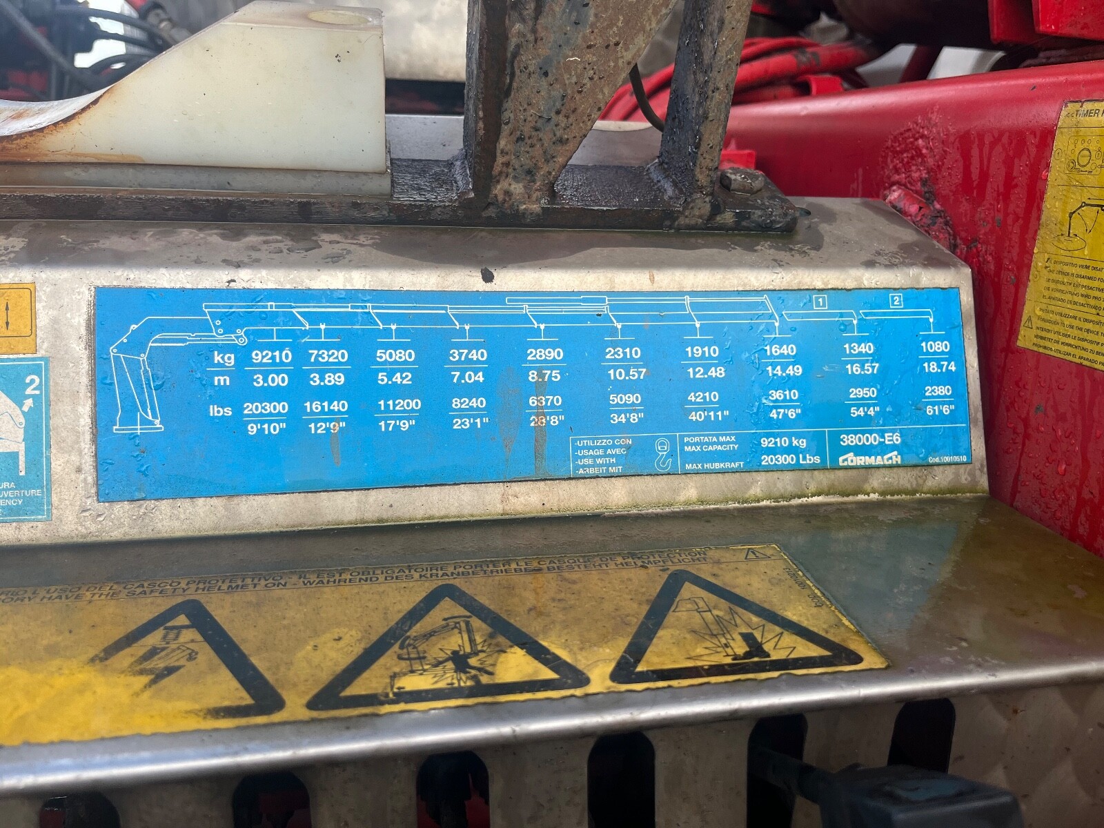 2004 CORMACH 38000 E6 LORRY LOADER CRANE NOT PM HIAB HMF ATLAS