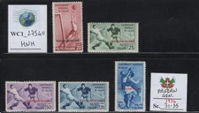 WC1_27540. AEGEAN COL.: GENERAL. 1934 SOCCER WORLD CUP set. Sc. 31-35. MNH