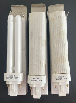 (3-Pack) Sylvania ECO Fluorescent 18W 120 Volt Light Bulb 4100K 4-Pin  ~ NEW