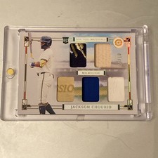 8/10 2024 Panini Boys of Summer - Five Tool Materials Jackson Chourio (MEM, RC)