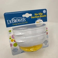 NIB No-Slip Suction Bowls, 4 Months + , 2 Pack