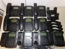 LOT OF 10 POLYCOM VVX 301 IP BUSINESS PHONES  RESET