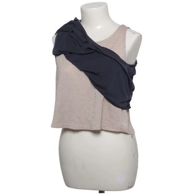 Oysho, Tank­top, Größe: S, Blau/Gold, Metallfaser/Polyamid, Einfarbig #8Dv