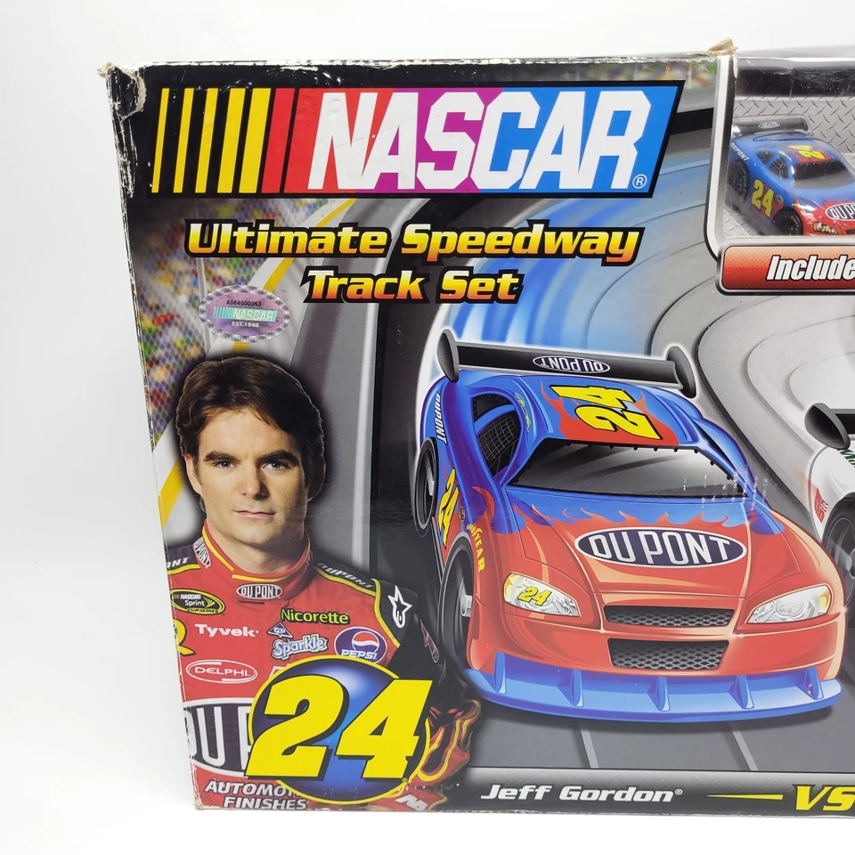 Vintage NASCAR Ultimate Speedway Motorized Track Set Gordon vs. Earnhardt Jr NEW - Image 3 of 4