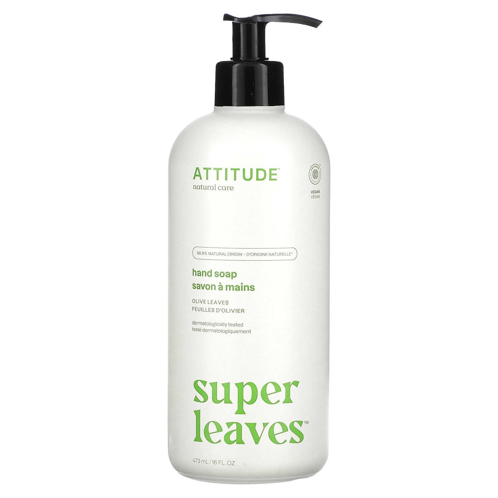 Super Leaves Мыло для рук Листья оливы 16 жидких унций 473 мл 2890₽