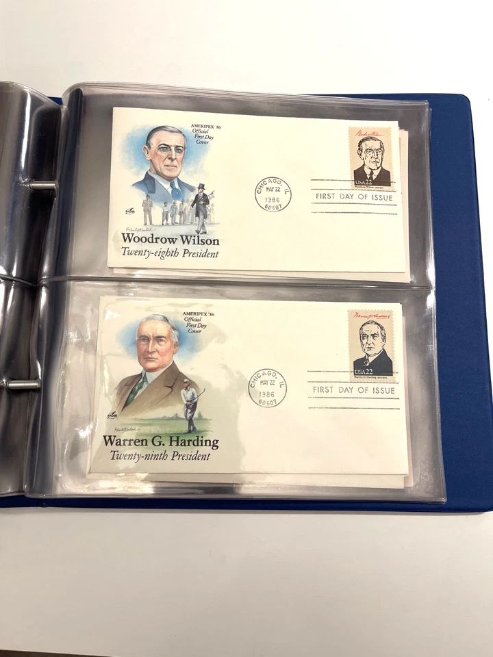 1986-PRESIDENTS OF THE UNITED STATES-AMERIPEX 34 OFFICIAL FIRST DAY COVERS (#3) - Image 3 of 4