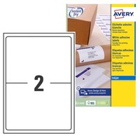 Avery Zweckform Adressetiketten Tintenstrahldrucker 1996X1435Mm 50 Stk. Weiß