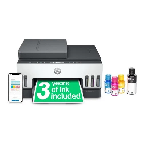 HP Printer Smart Ink Tank 7305 Printer AllinOne Wireless Colour