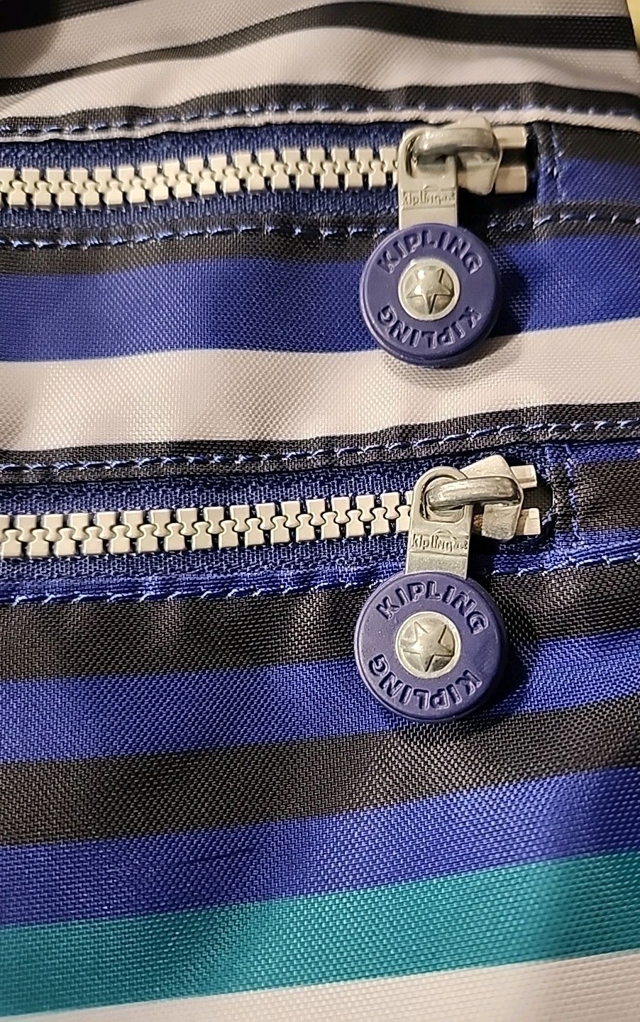 KIPLING MULTI COLOR STRIPE MULTI ZIP COMPARTMENT … - image 2