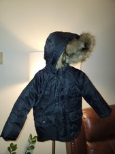 Baby Gap Down Puffer Faux Fur Parka Jacket size 4
