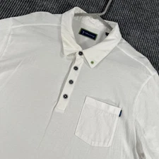 William Murray Polo Shirt Mens XL Extra Large White Short Sleeve Golf Casual