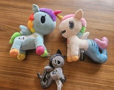 Lot Of 3 Tokidoki Unicorno Mermaid Plush Some Tags Good Condition No Holes