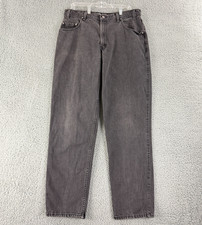 Vintage Levis 545 Jeans Mens 38x34 Black Loose Fit Denim Made in USA 90s