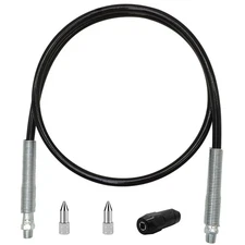 47in 4-Piece Grease Gun Hose Kit, Grease Gun Accessories Set Includes 47in Fl...