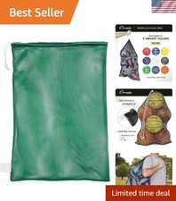 Versatile 24" x 36" Nylon Mesh Bag with Adjustable Drawstring for Clothes  Gear