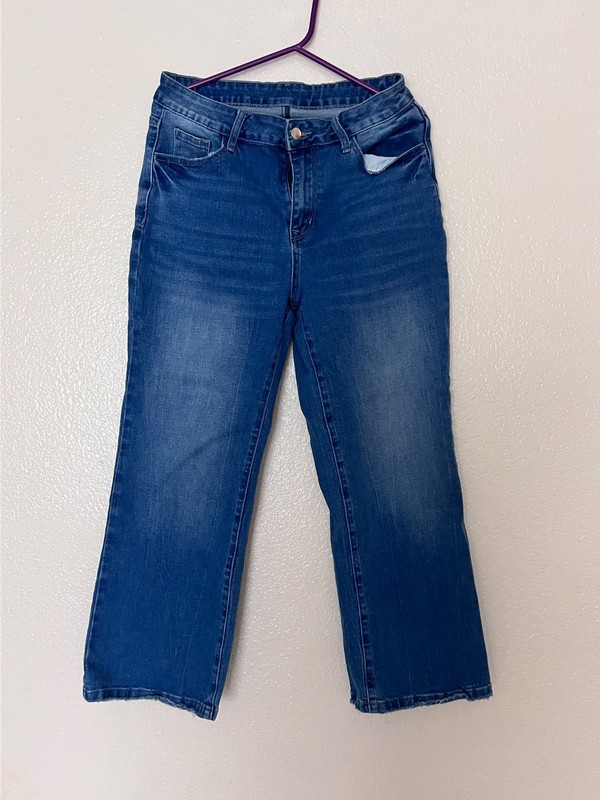 flare jeans short