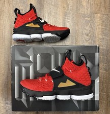 Tenis Nike LeBron 15 XV Rojo Diamante Césped PE Prime Deion Talla 9 AO9144-600