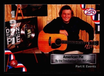 2026 Historic Autographs 250th-Events #246 Don McLean American Pie 1971