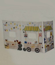 Ikea KURA Kids Bunk Bed Curtain Market Stall Play Store Pattern
