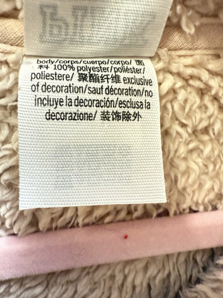 PINK Victoria's Secret Pullover Womens Small  Sherpa Fleece Faux Fur Jacket Cozy - Image 3 of 4