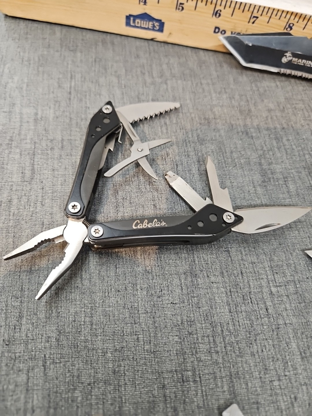 Lot of 8 Multitools Multi-Tools Pocket Knives 1 Cabela's Mixed Lot A