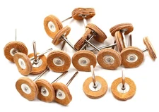 1/8 Shank Cowhide Leather Abrasive Wheels Buffing Polishing Discs Wheel Polis...