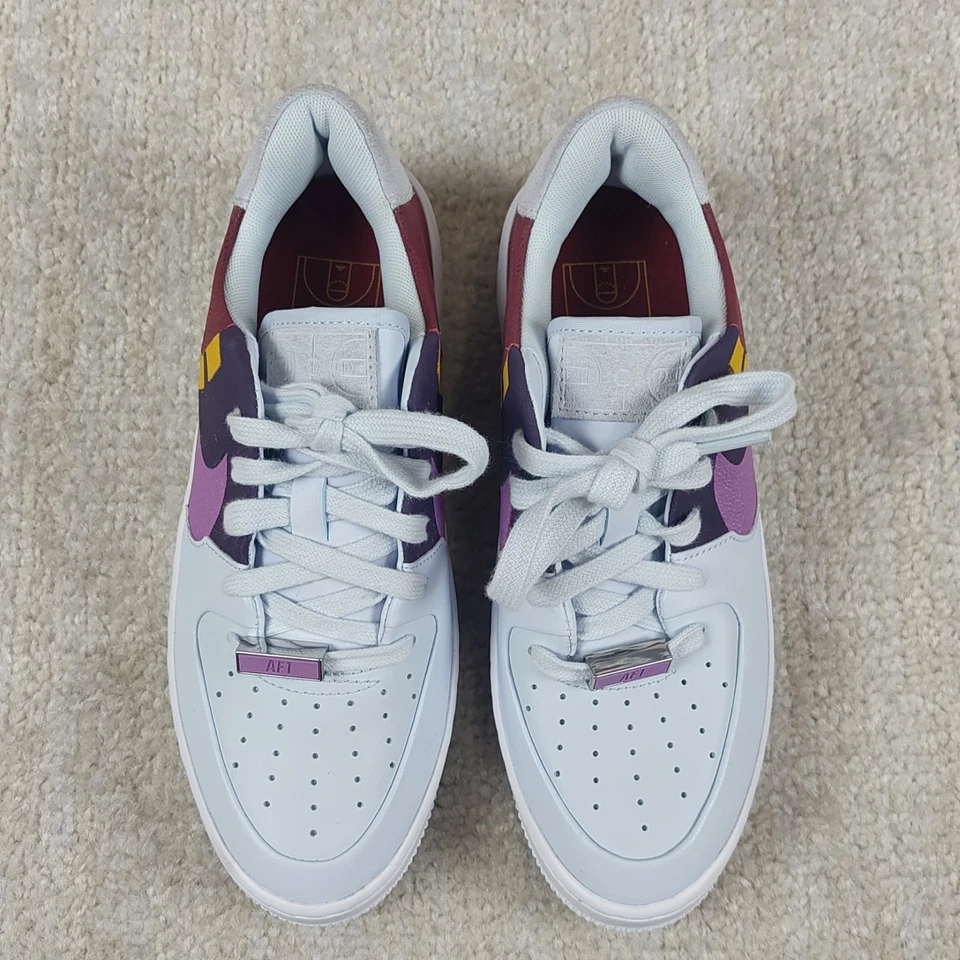 Nike Air force 1 Jester Shoes Women 5 White Multi Color AF1 Low LX Sneakers - Image 2 of 4