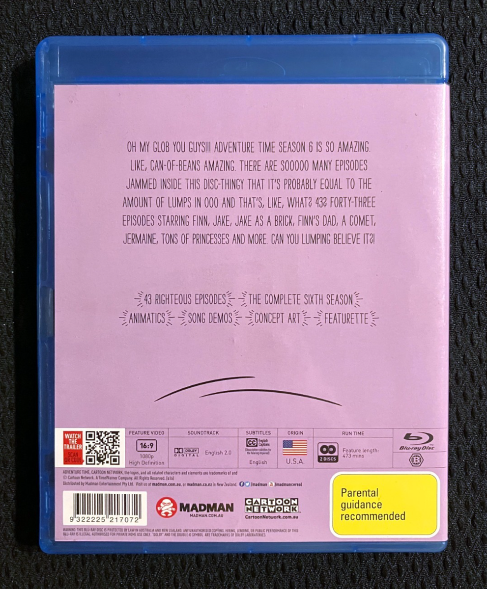Adventure Time : Season 6 (Blu-ray, 2012) for sale online | eBay