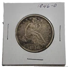 Terrific 1846 O New Orleans Seated Liberty Silver 50C Half Dollar Coin Tall Date